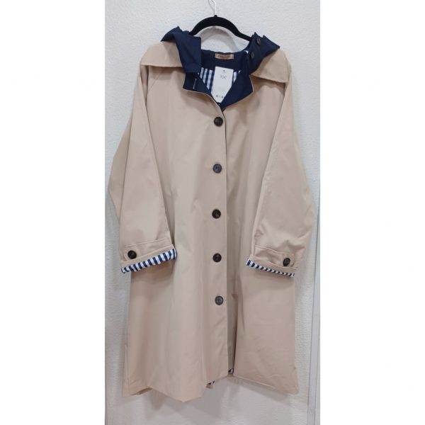 Gabardina oversize