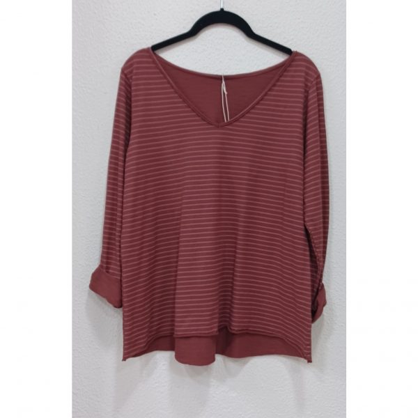 Camiseta pico rayas - Imagen 5