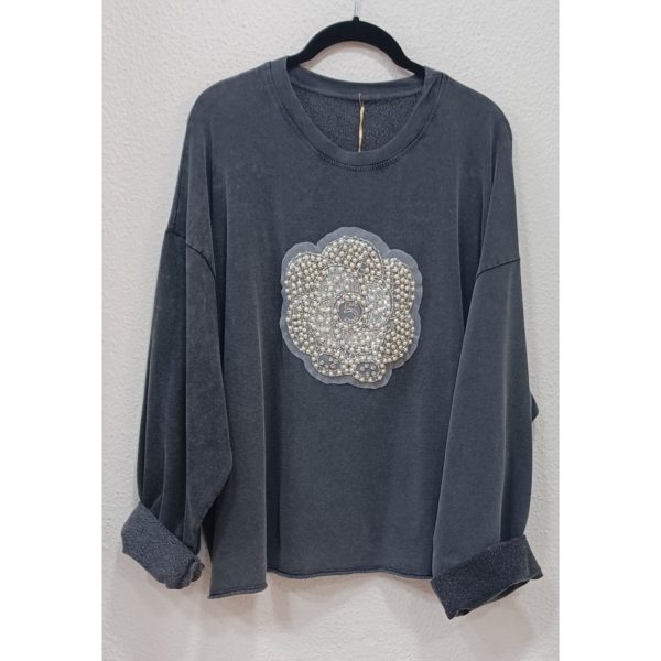 Sudadera perlas