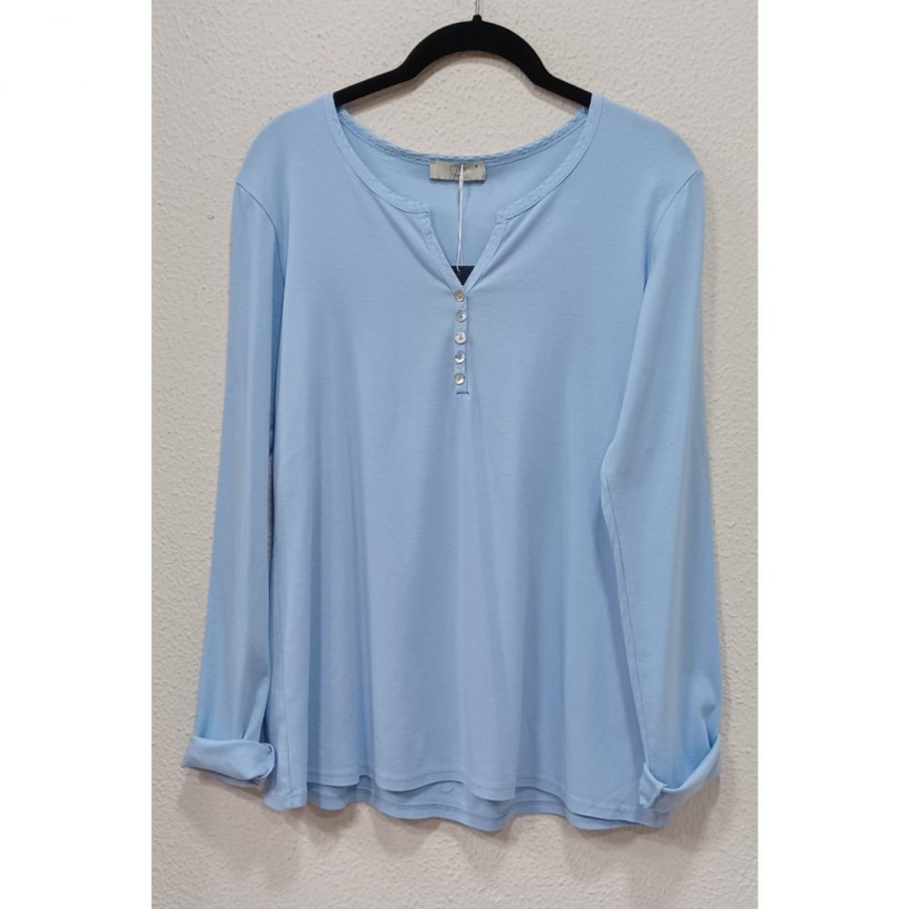 Camiseta básica botones - Imagen 4