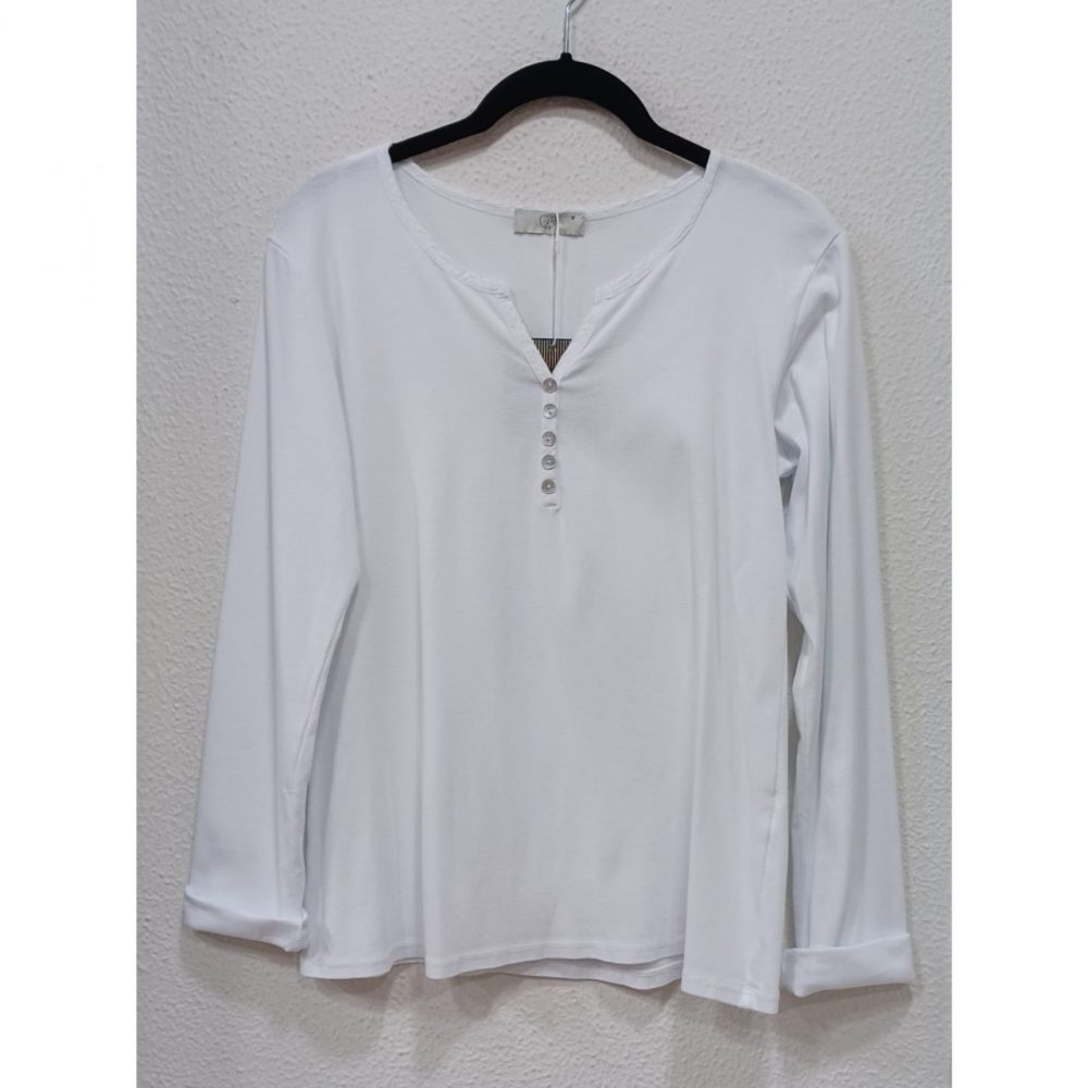 Camiseta básica botones - Imagen 5