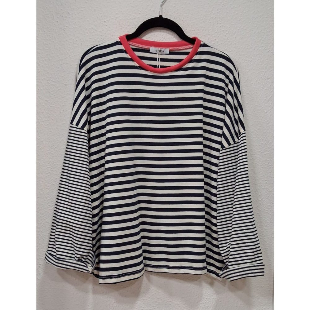 Camiseta raya combinada