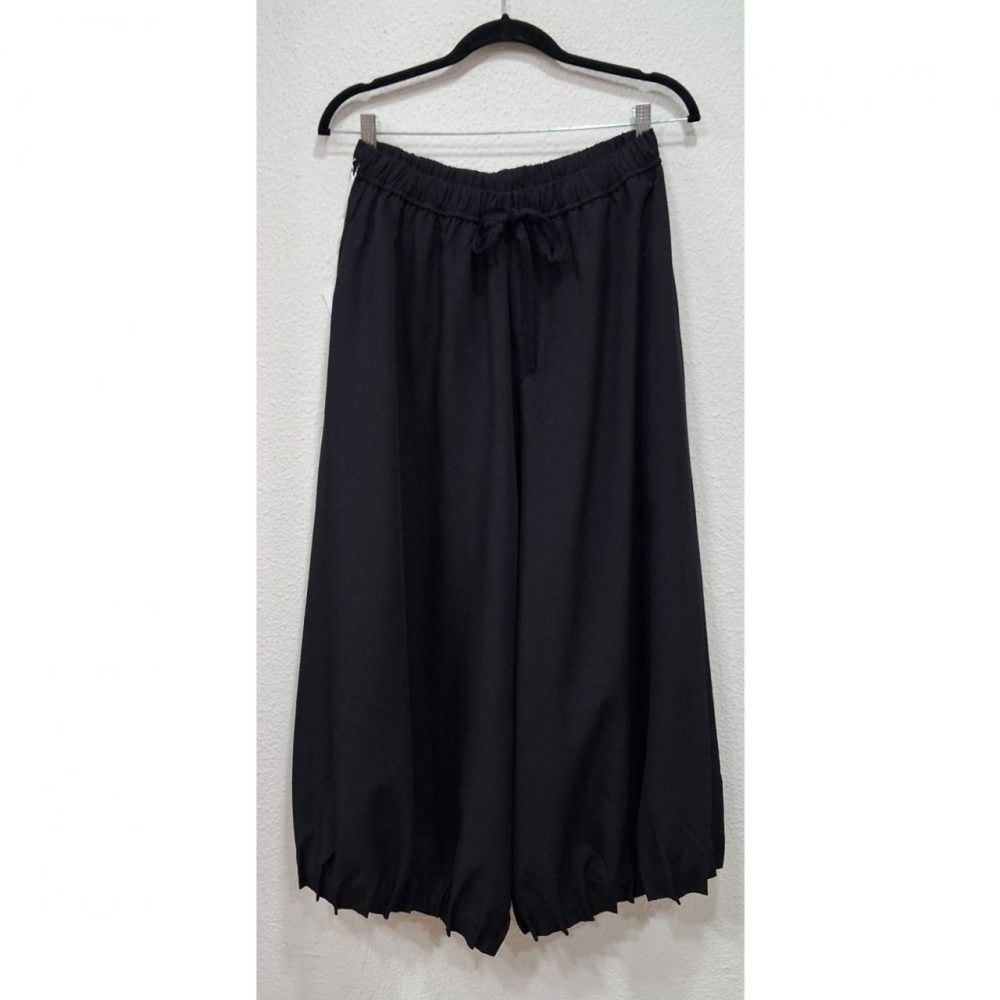 Pantalón bajo plisado