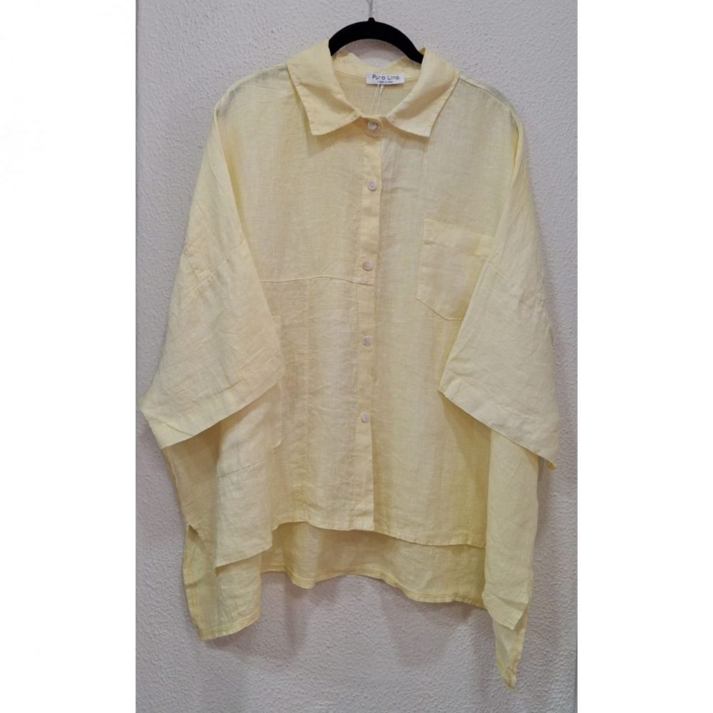 Camisa lino oversize - Imagen 4