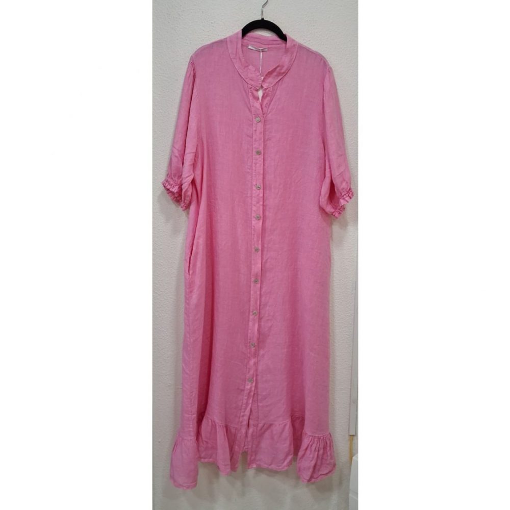 Vestido camisero lino