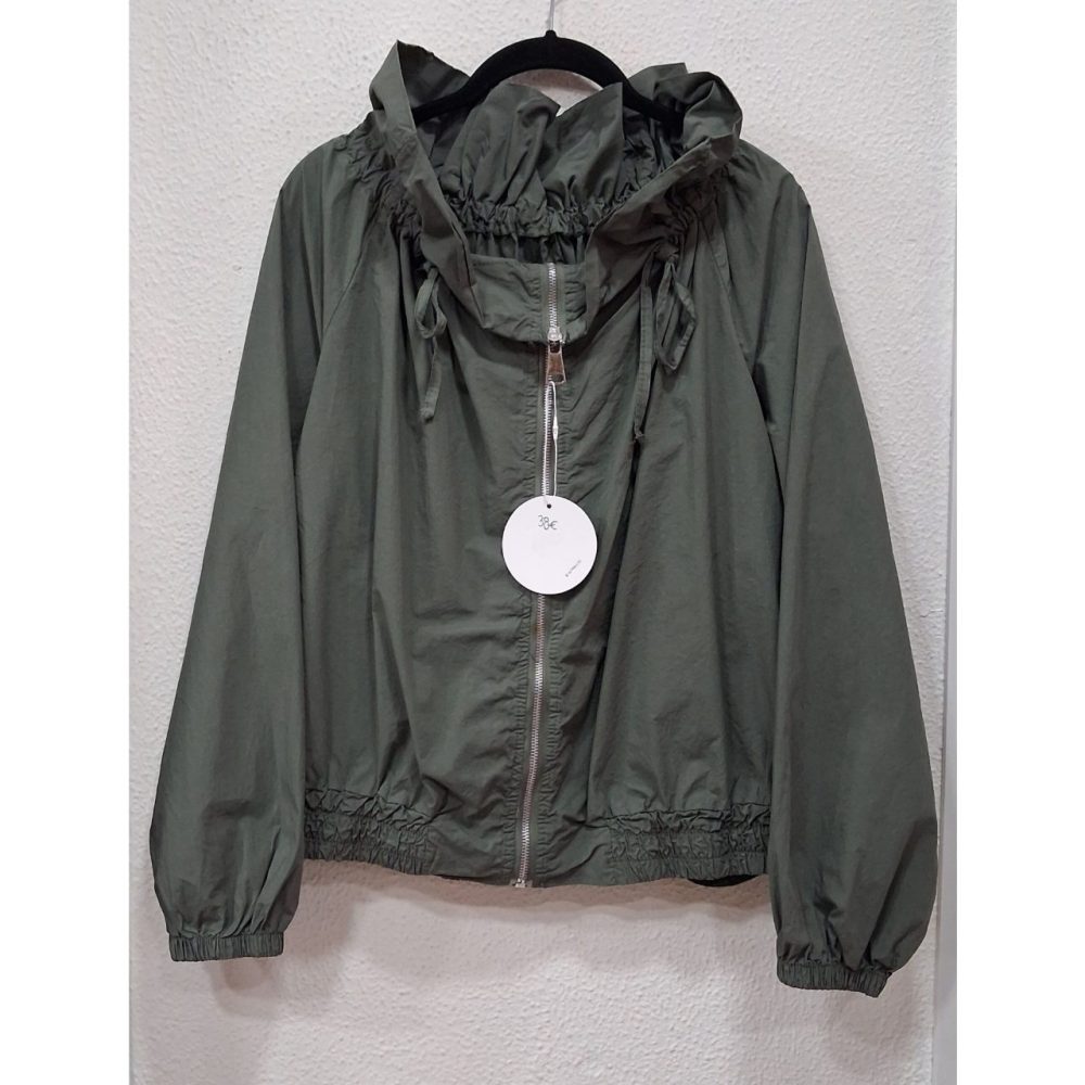 Bomber cuello rizado