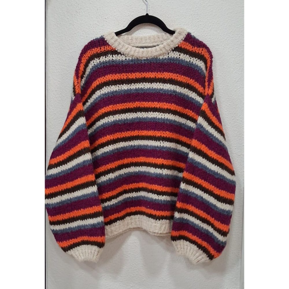 Jersey rayas estilo handmade