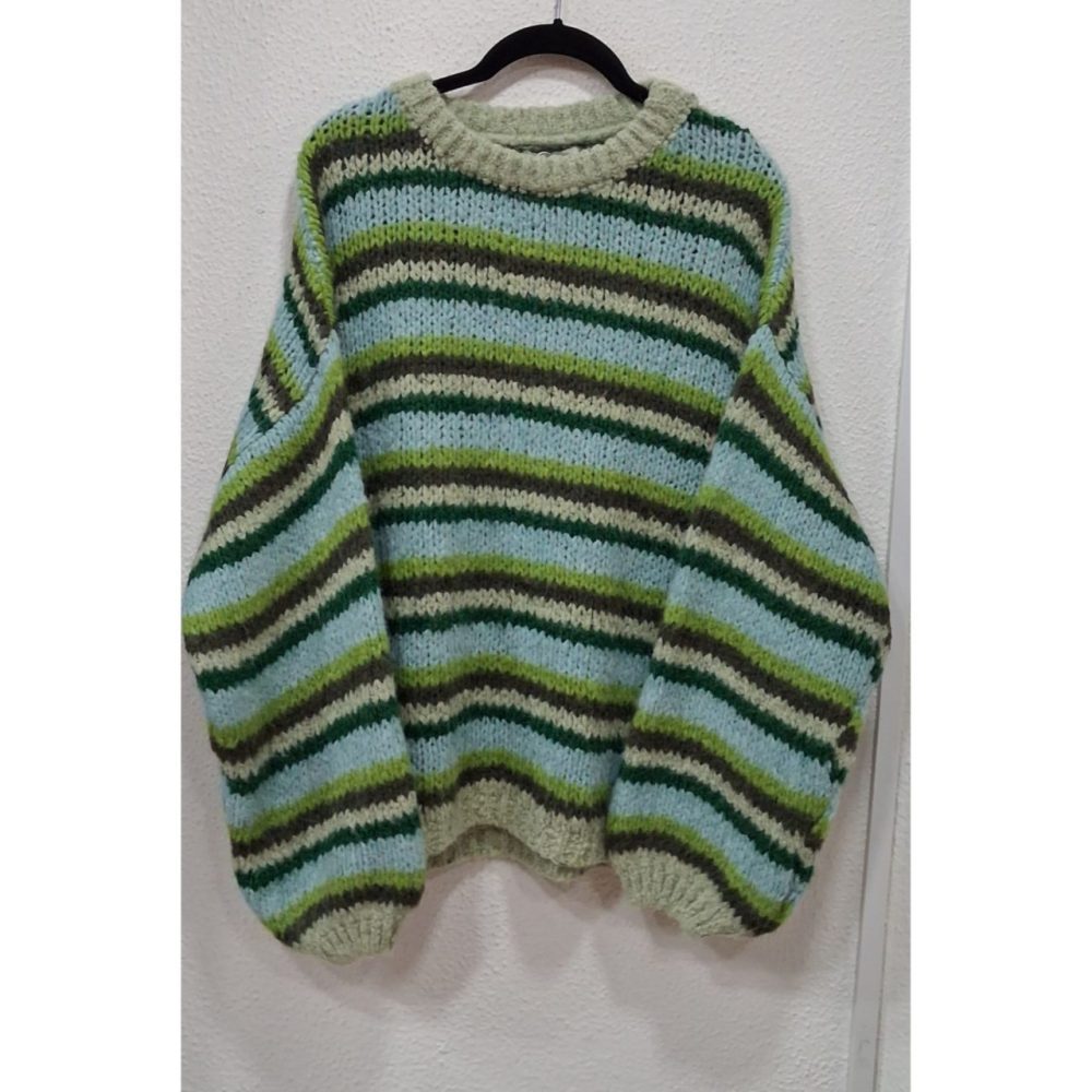 Jersey rayas estilo handmade - Imagen 2