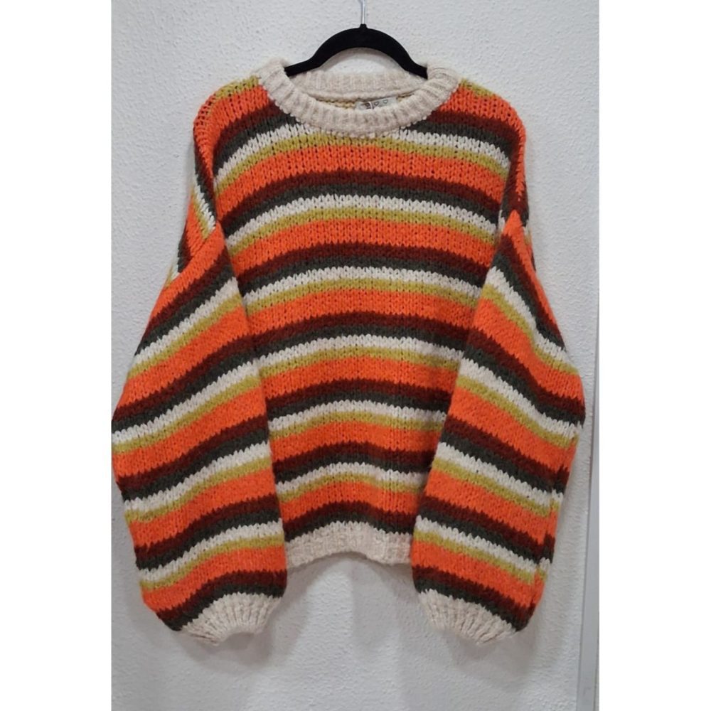 Jersey rayas estilo handmade - Imagen 3