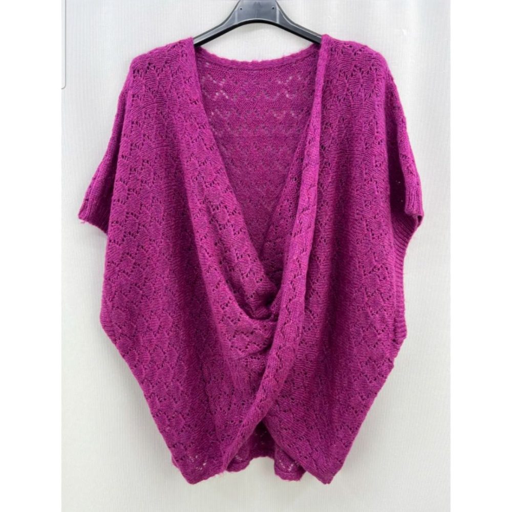Poncho cruzado oversize - Imagen 3