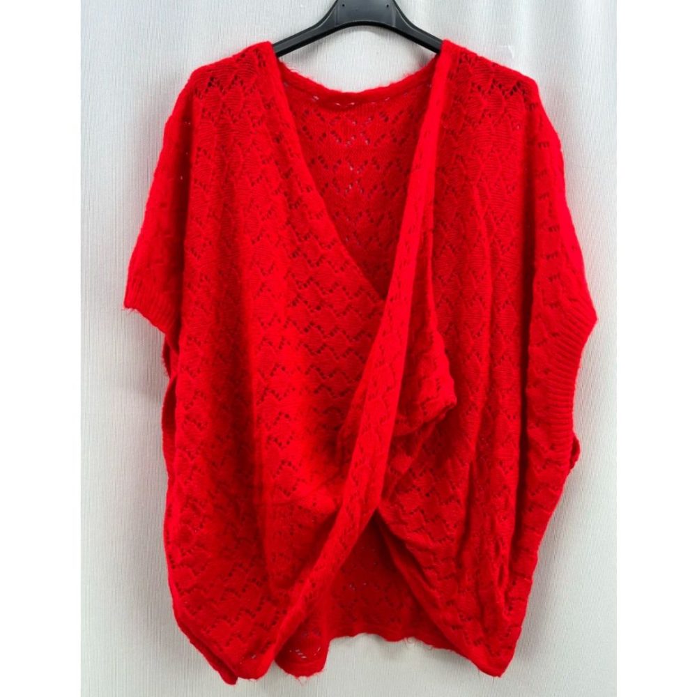 Poncho cruzado oversize - Imagen 4