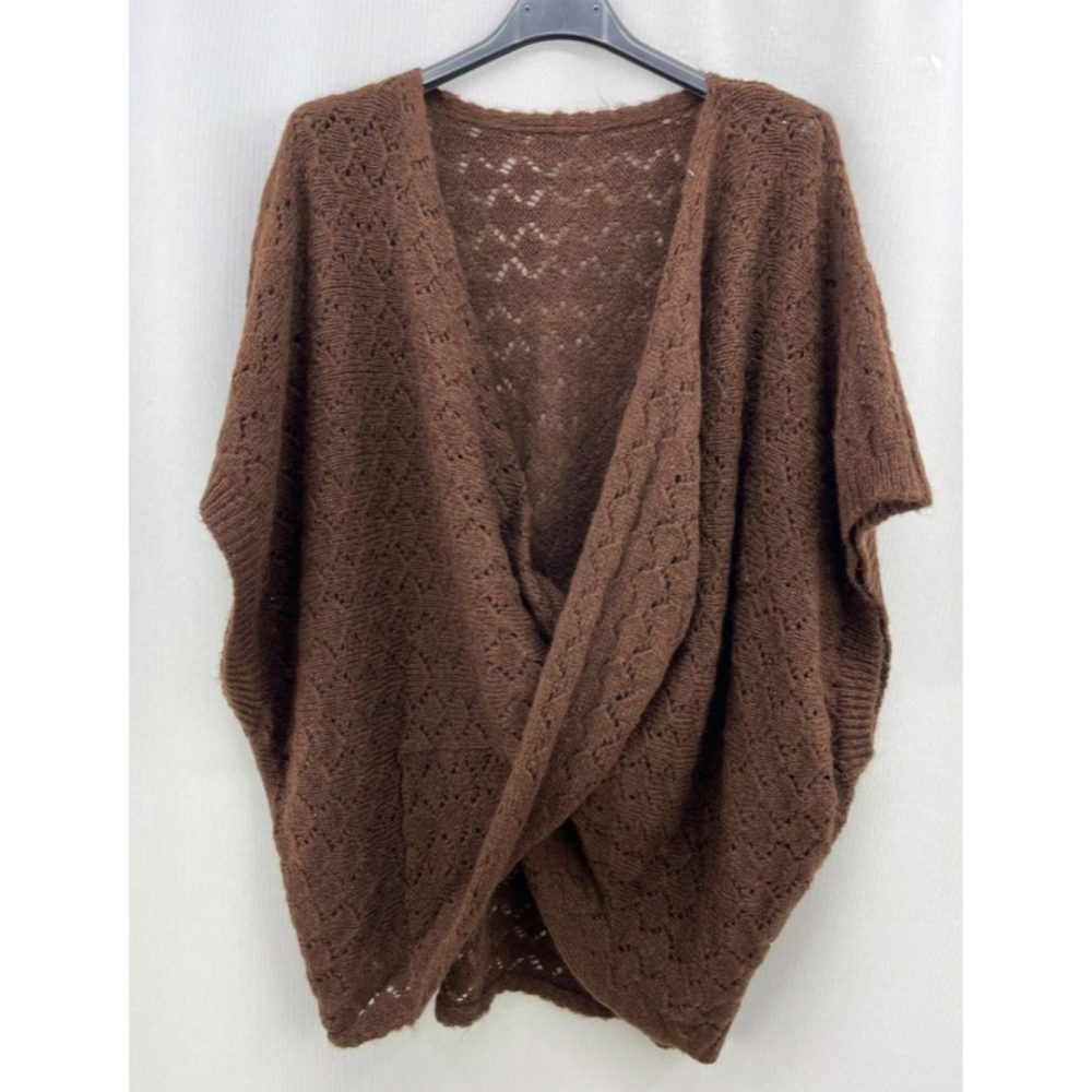 Poncho cruzado oversize - Imagen 5