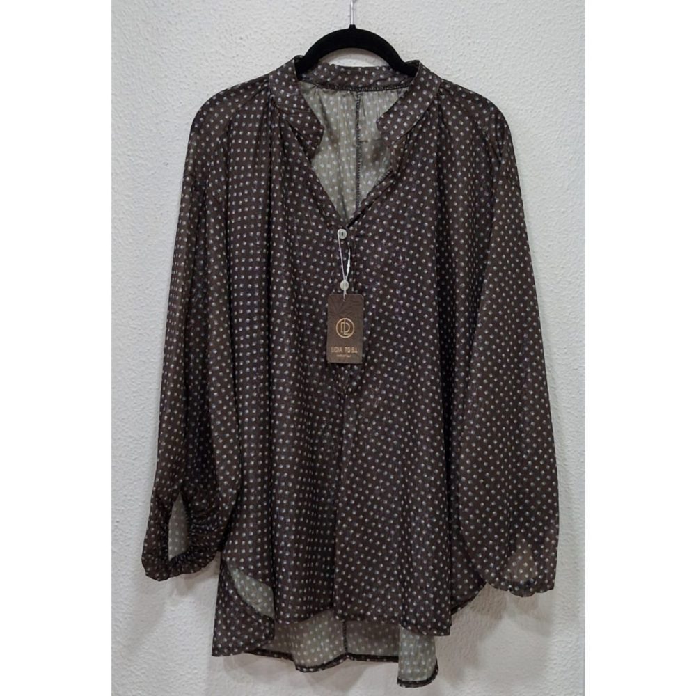 Blusa semitransparente brillitos - Imagen 2